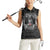 Personalized Denmark Viking Women Sleeveless Polo Shirt Odin's Raven Legacy - Wonder Print Shop