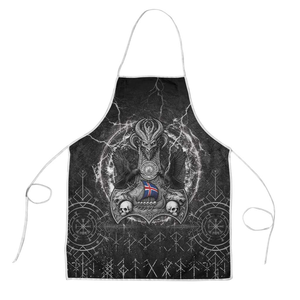 Iceland Viking Apron Odin's Raven Legacy - Wonder Print Shop