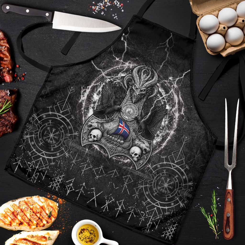 Iceland Viking Apron Odin's Raven Legacy - Wonder Print Shop