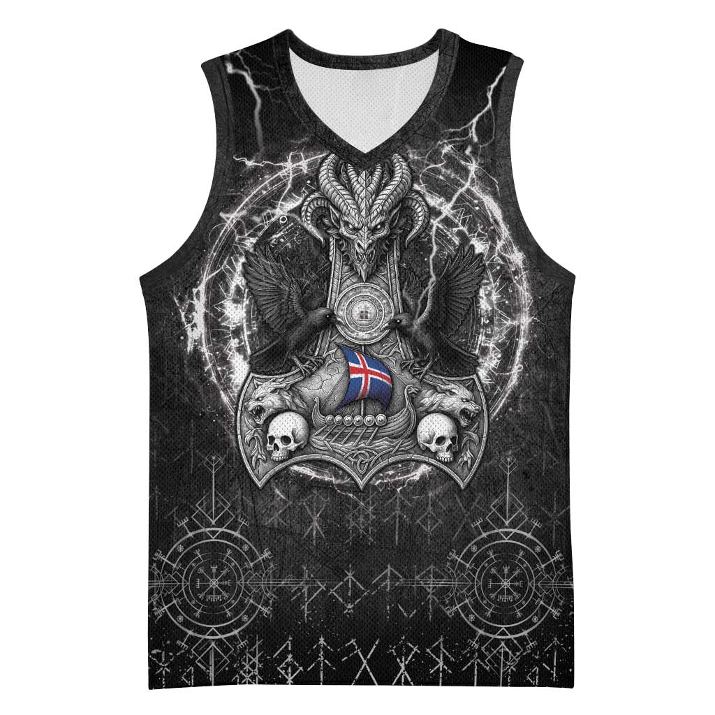 Personalized Iceland Viking Basketball Jersey Odin's Raven Legacy - Wonder Print Shop