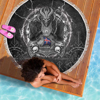 Iceland Viking Beach Blanket Odin's Raven Legacy - Wonder Print Shop