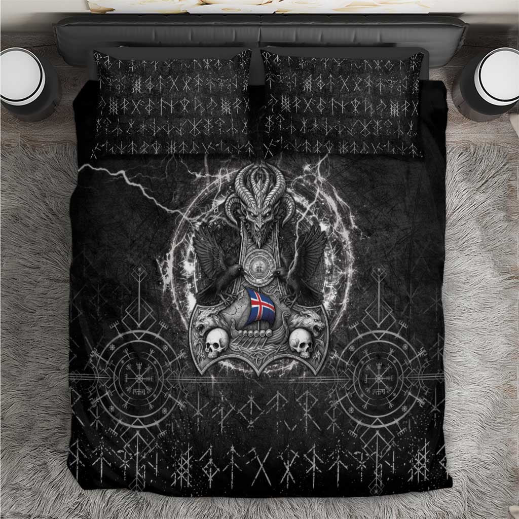 Iceland Viking Bedding Set Odin's Raven Legacy - Wonder Print Shop