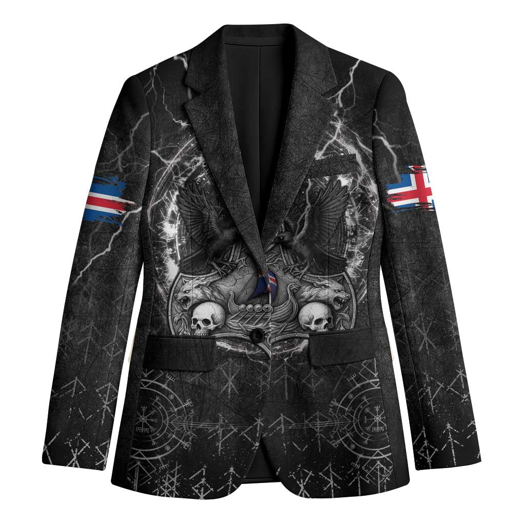 Personalized Iceland Viking Blazer Odin's Raven Legacy - Wonder Print Shop