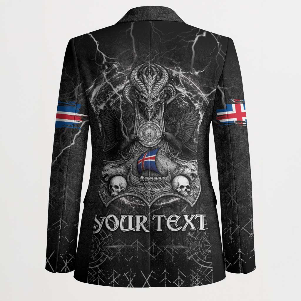 Personalized Iceland Viking Blazer Odin's Raven Legacy - Wonder Print Shop