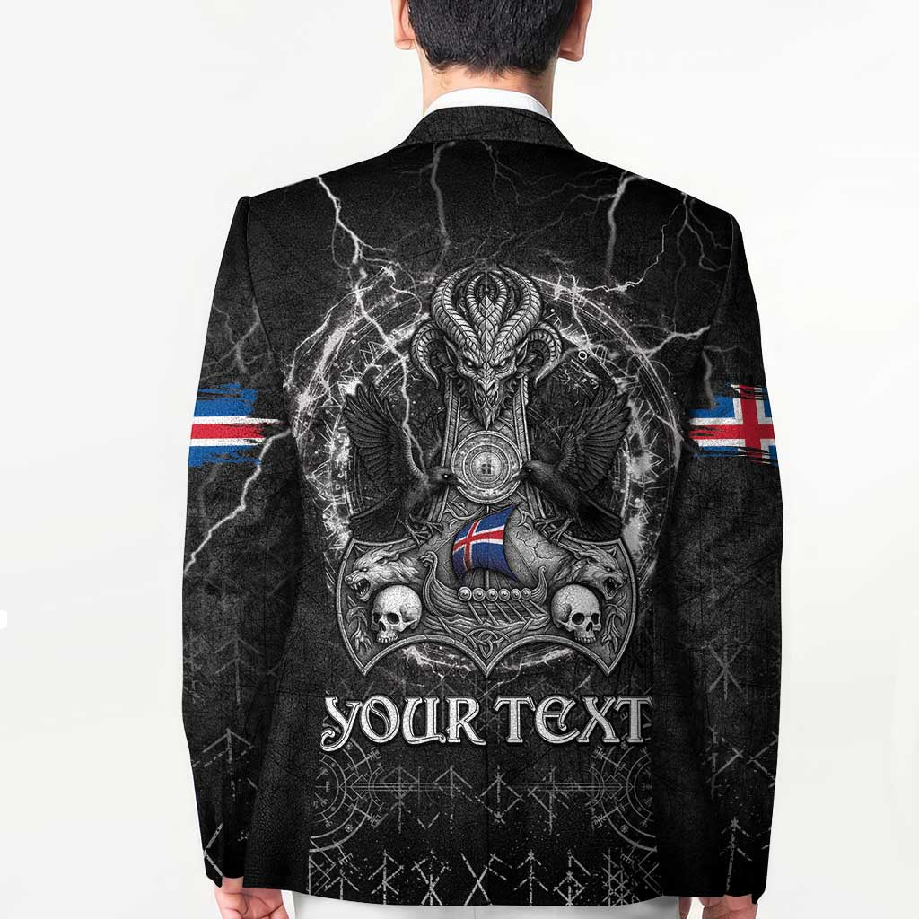 Personalized Iceland Viking Blazer Odin's Raven Legacy - Wonder Print Shop