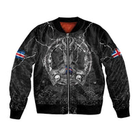 Personalized Iceland Viking Bomber Jacket Odin's Raven Legacy - Wonder Print Shop