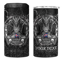 Personalized Iceland Viking 4 in 1 Can Cooler Tumbler Odin's Raven Legacy - Wonder Print Shop