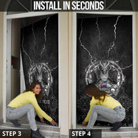 Iceland Viking Door Cover Odin's Raven Legacy - Wonder Print Shop