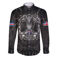 Personalized Iceland Viking Family Matching Long Sleeve Bodycon Dress and Hawaiian Shirt Odin's Raven Legacy - Wonder Print Shop