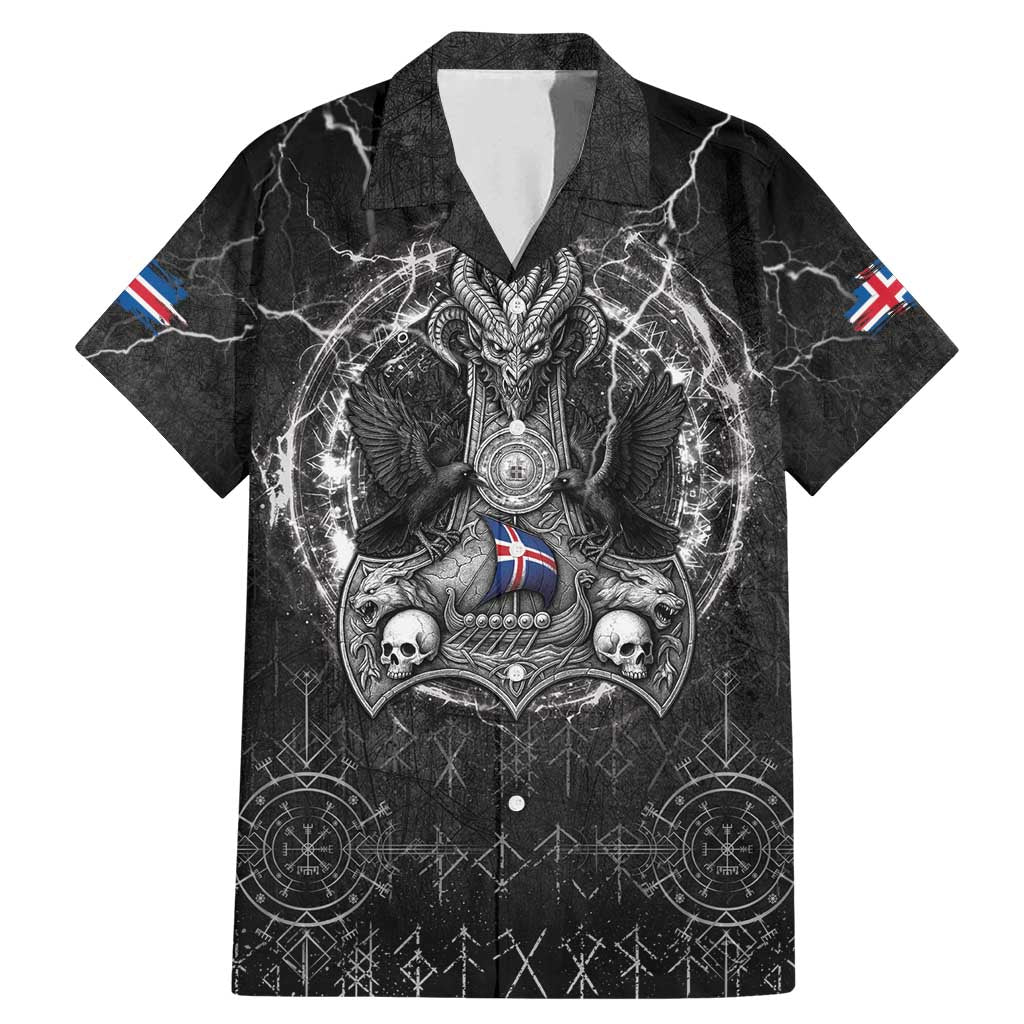 Personalized Iceland Viking Family Matching Mermaid Dress and Hawaiian Shirt Odin's Raven Legacy - Wonder Print Shop