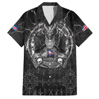 Personalized Iceland Viking Family Matching Off The Shoulder Long Sleeve Dress and Hawaiian Shirt Odin's Raven Legacy - Wonder Print Shop