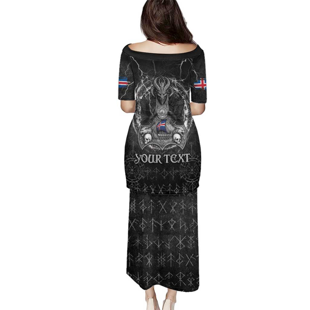 Personalized Iceland Viking Family Matching Puletasi and Hawaiian Shirt Odin's Raven Legacy - Wonder Print Shop