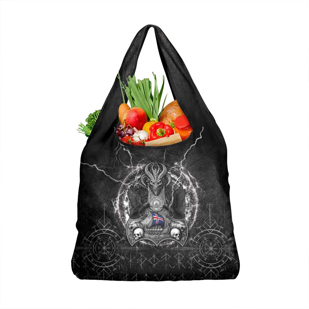 Iceland Viking Grocery Bag Odin's Raven Legacy - Wonder Print Shop