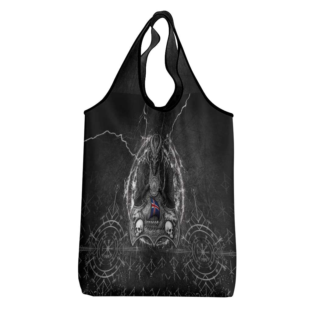 Iceland Viking Grocery Bag Odin's Raven Legacy - Wonder Print Shop