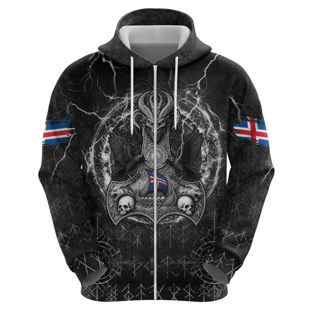 Personalized Iceland Viking Hoodie Odin's Raven Legacy - Wonder Print Shop
