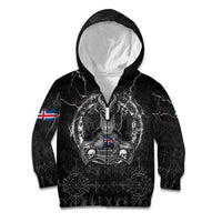 Personalized Iceland Viking Kid Hoodie Odin's Raven Legacy - Wonder Print Shop