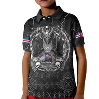 Personalized Iceland Viking Kid Polo Shirt Odin's Raven Legacy - Wonder Print Shop