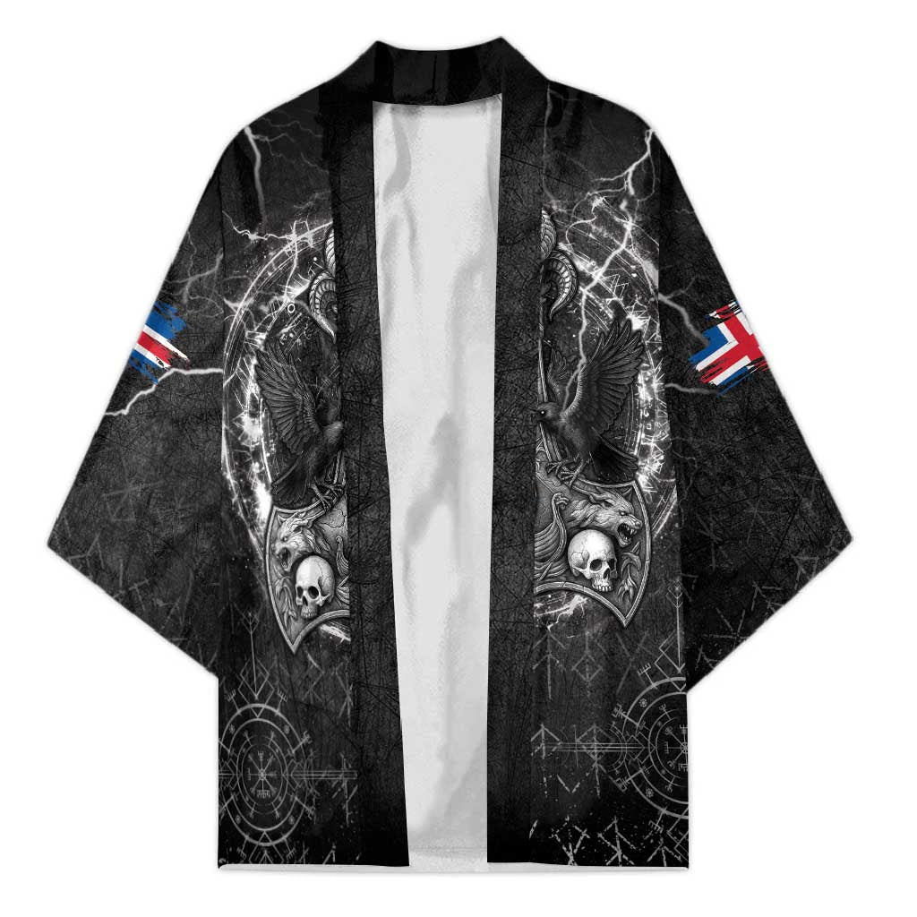 Personalized Iceland Viking Kimono Odin's Raven Legacy - Wonder Print Shop