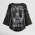 Personalized Iceland Viking Kimono Sleeve Blouse Odin's Raven Legacy - Wonder Print Shop