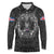Personalized Iceland Viking Long Sleeve Polo Shirt Odin's Raven Legacy - Wonder Print Shop