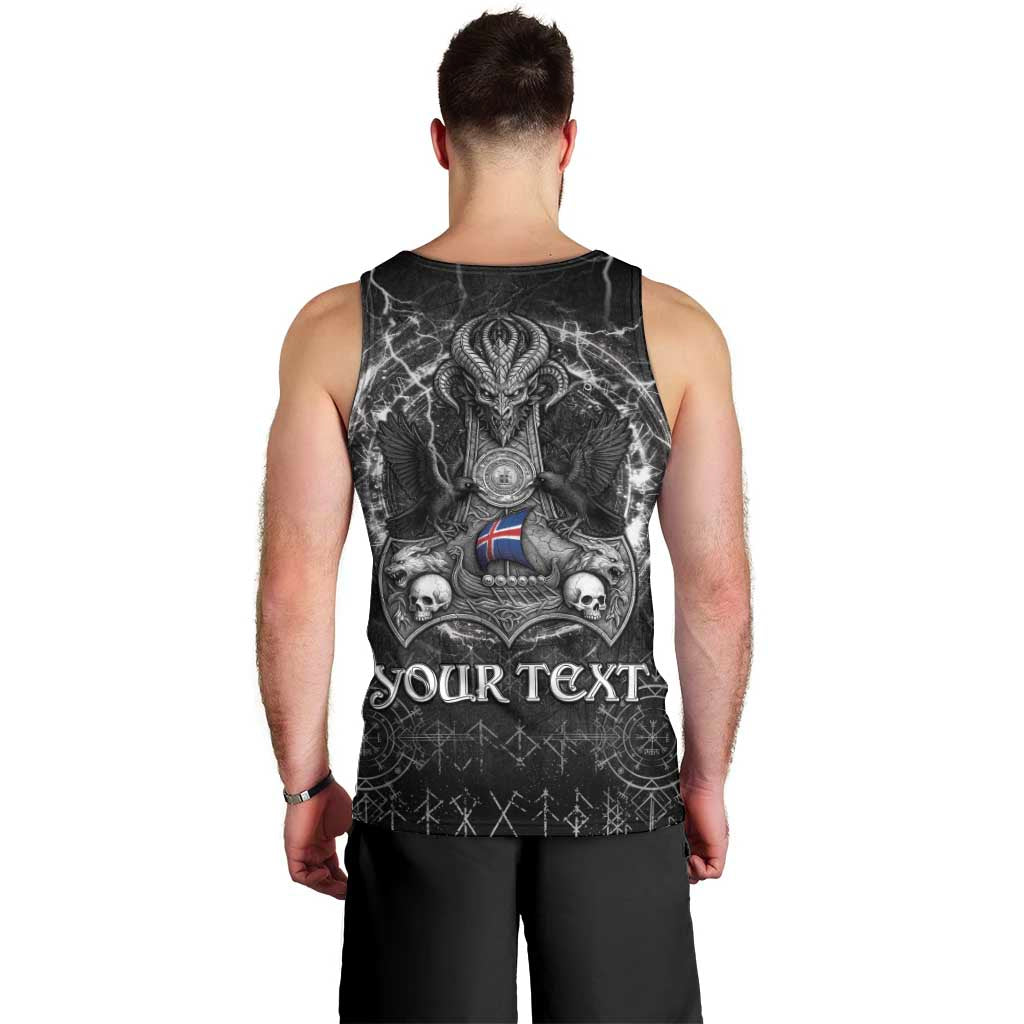 Personalized Iceland Viking Men Tank Top Odin's Raven Legacy - Wonder Print Shop