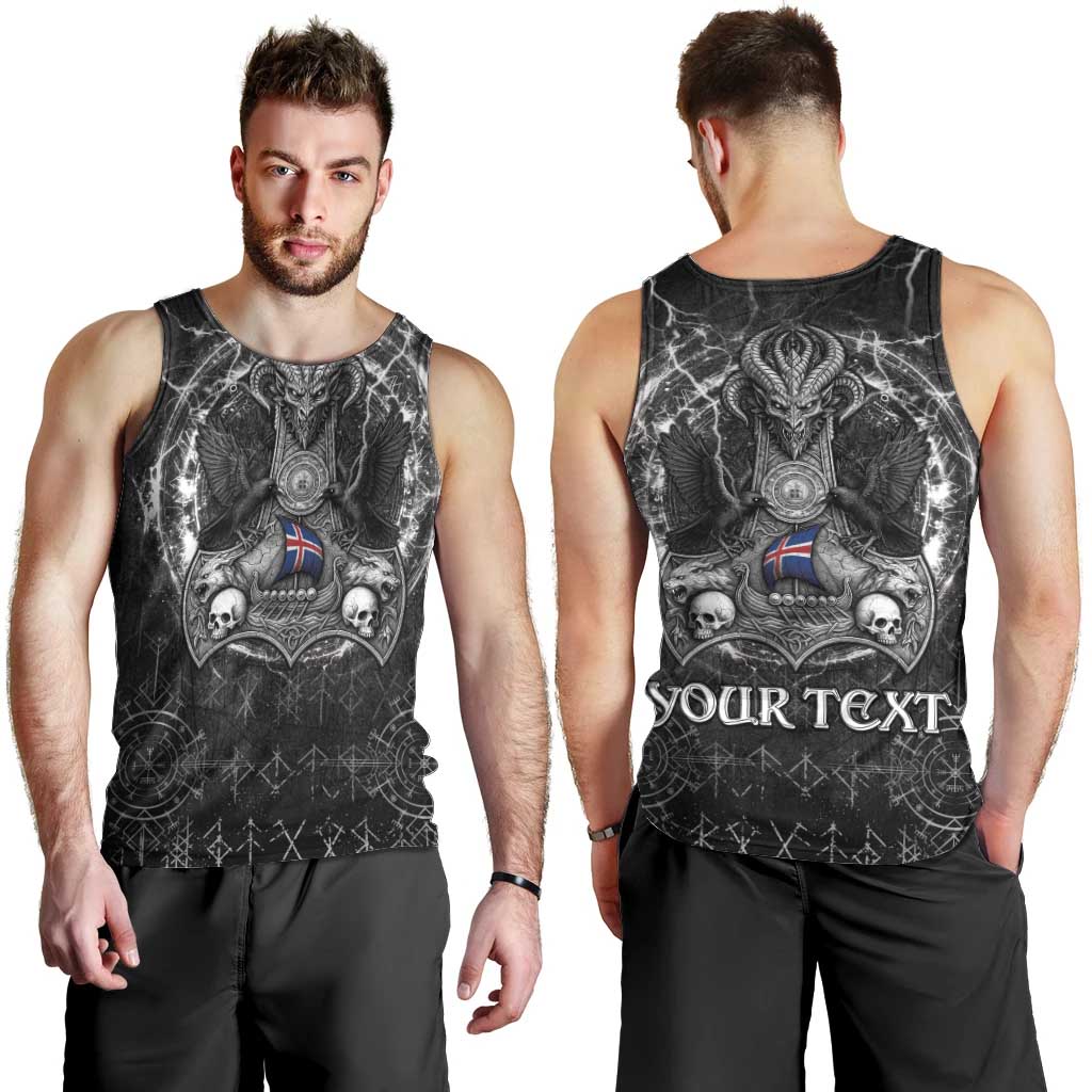 Personalized Iceland Viking Men Tank Top Odin's Raven Legacy - Wonder Print Shop