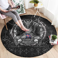 Iceland Viking Round Carpet Odin's Raven Legacy - Wonder Print Shop