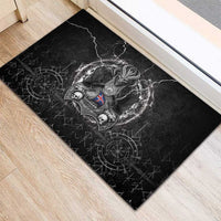 Iceland Viking Rubber Doormat Odin's Raven Legacy - Wonder Print Shop