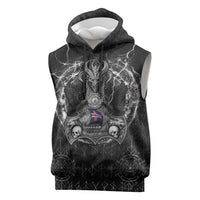 Personalized Iceland Viking Sleeveless Hoodie Odin's Raven Legacy - Wonder Print Shop