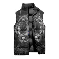 Personalized Iceland Viking Sleeveless Puffer Jacket Odin's Raven Legacy - Wonder Print Shop