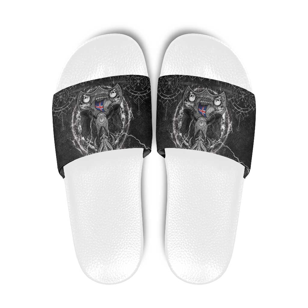Iceland Viking Slide Sandals Odin's Raven Legacy - Wonder Print Shop