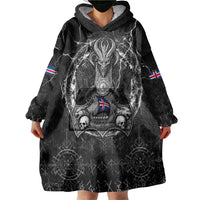 Personalized Iceland Viking Wearable Blanket Hoodie Odin's Raven Legacy - Wonder Print Shop