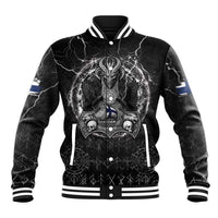 Personalized Finland Viking Baseball Jacket Odin's Raven Legacy - Wonder Print Shop