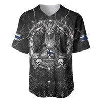 Personalized Finland Viking Baseball Jersey Odin's Raven Legacy - Wonder Print Shop