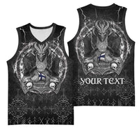 Personalized Finland Viking Basketball Jersey Odin's Raven Legacy - Wonder Print Shop