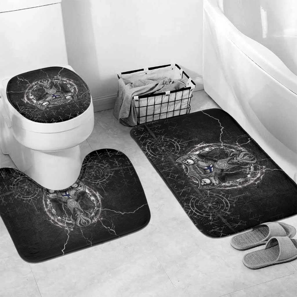 Finland Viking Bathroom Set Odin's Raven Legacy - Wonder Print Shop