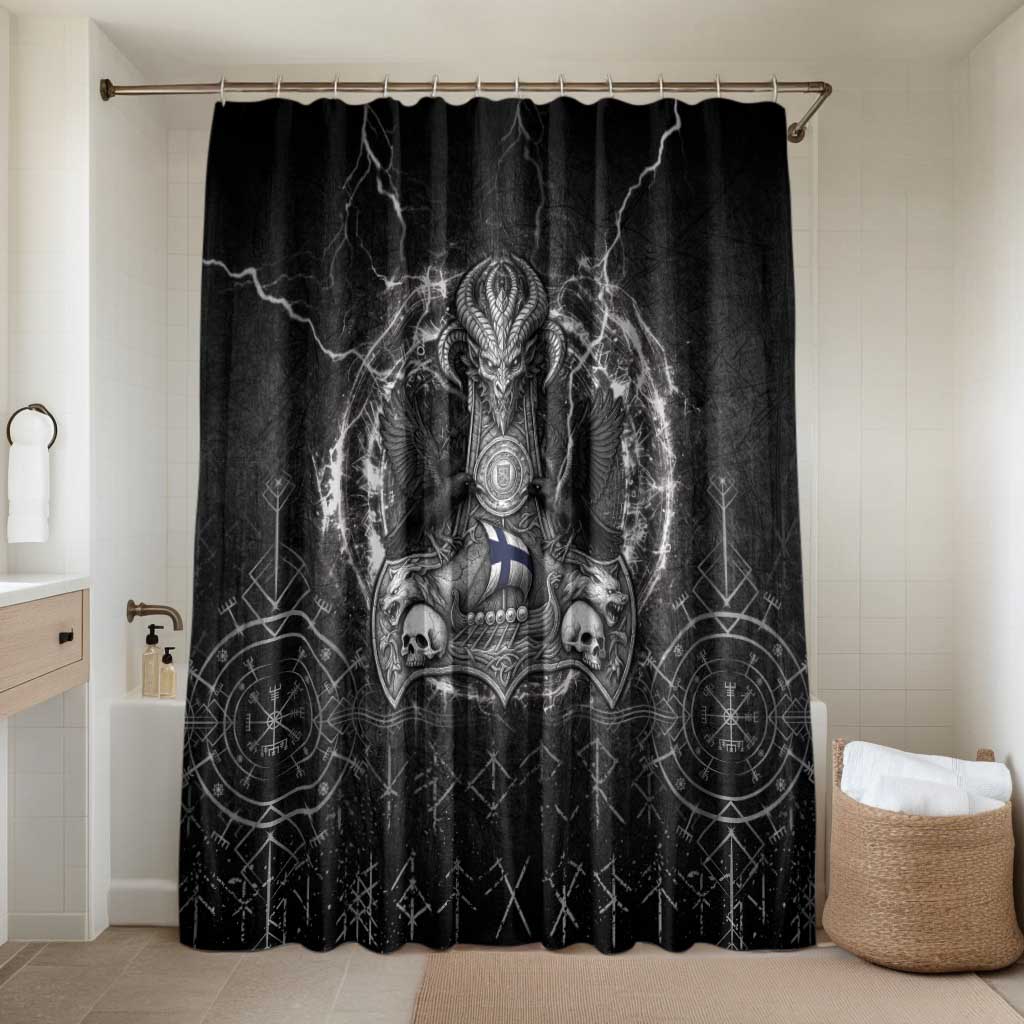 Finland Viking Bathroom Set Odin's Raven Legacy - Wonder Print Shop