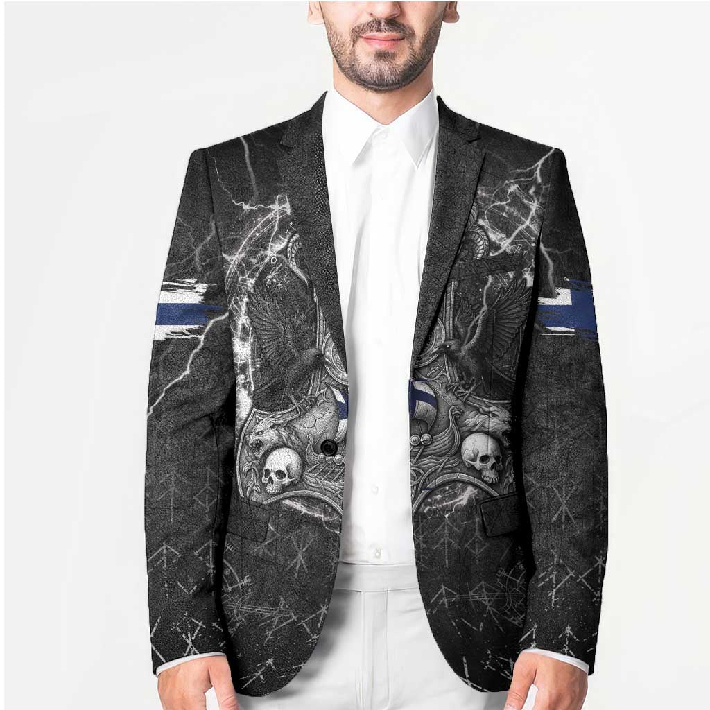 Personalized Finland Viking Blazer Odin's Raven Legacy - Wonder Print Shop