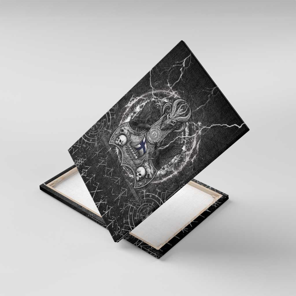 Finland Viking Canvas Wall Art Odin's Raven Legacy - Wonder Print Shop