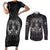 Personalized Finland Viking Couples Matching Short Sleeve Bodycon Dress and Long Sleeve Button Shirt Odin's Raven Legacy - Wonder Print Shop