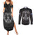 Personalized Finland Viking Couples Matching Summer Maxi Dress and Long Sleeve Button Shirt Odin's Raven Legacy - Wonder Print Shop