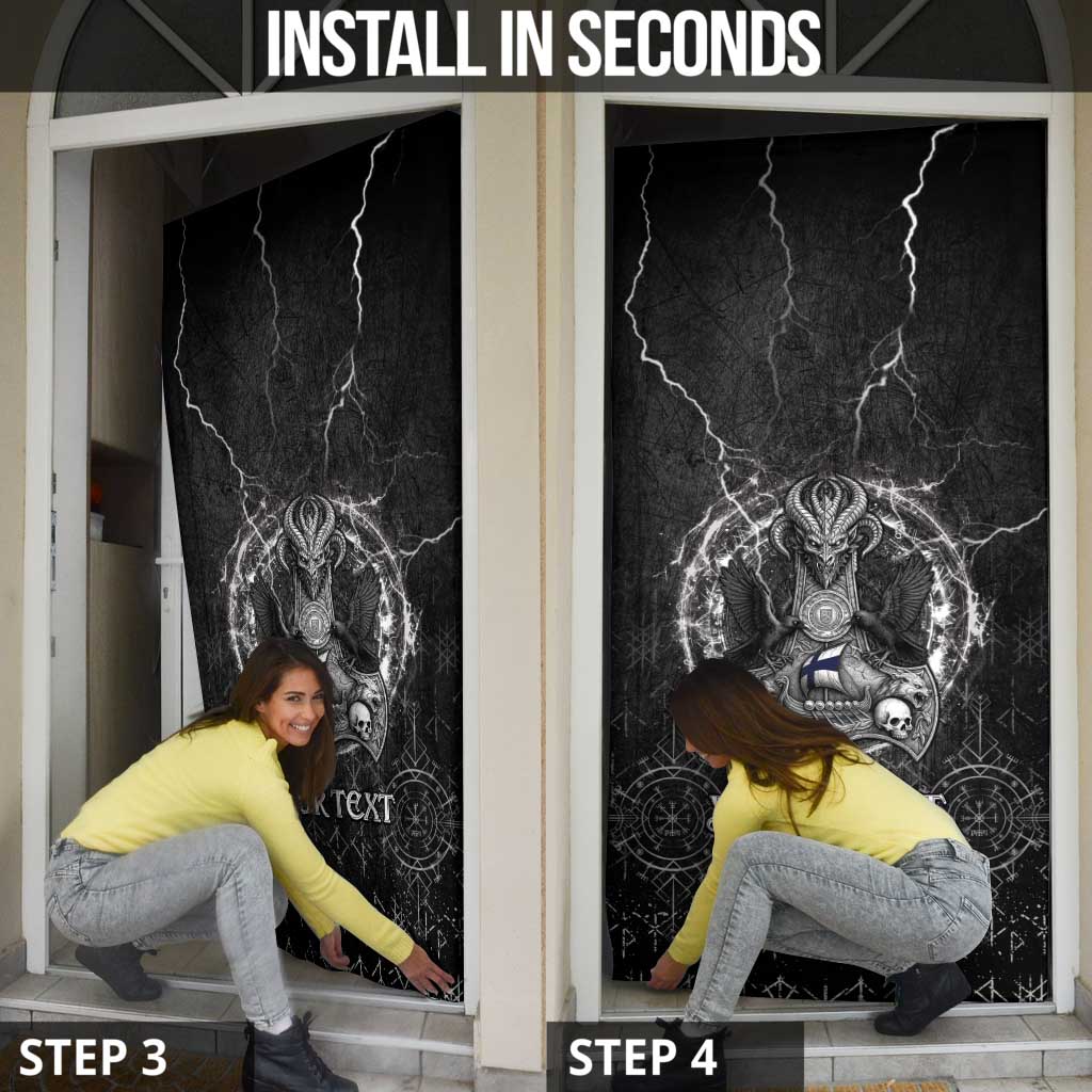 Finland Viking Door Cover Odin's Raven Legacy - Wonder Print Shop
