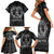 Personalized Finland Viking Family Matching Short Sleeve Bodycon Dress and Hawaiian Shirt Odin's Raven Legacy - Wonder Print Shop
