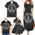 Personalized Finland Viking Family Matching Summer Maxi Dress and Hawaiian Shirt Odin's Raven Legacy - Wonder Print Shop
