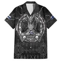 Personalized Finland Viking Family Matching Summer Maxi Dress and Hawaiian Shirt Odin's Raven Legacy - Wonder Print Shop