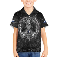 Personalized Finland Viking Family Matching Summer Maxi Dress and Hawaiian Shirt Odin's Raven Legacy - Wonder Print Shop