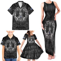 Personalized Finland Viking Family Matching Tank Maxi Dress and Hawaiian Shirt Odin's Raven Legacy - Wonder Print Shop