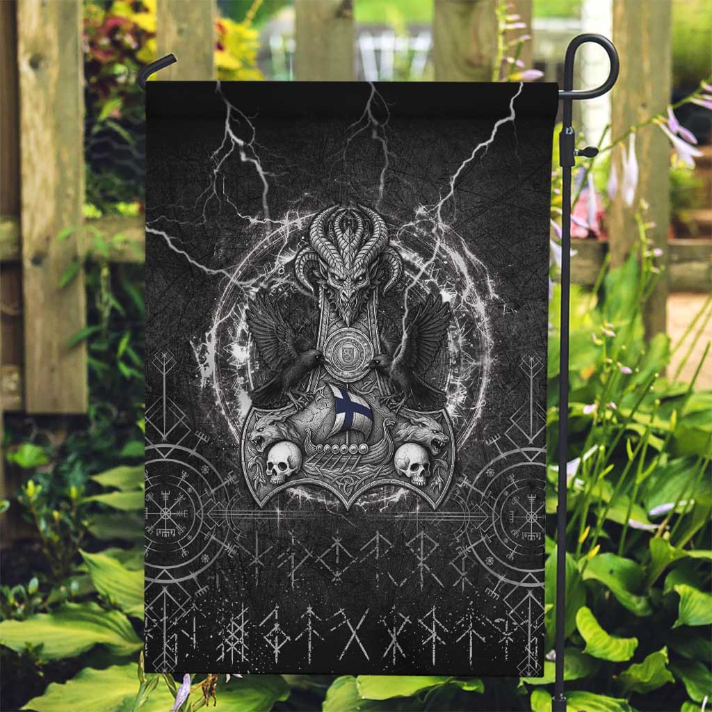 Finland Viking Garden Flag Odin's Raven Legacy - Wonder Print Shop