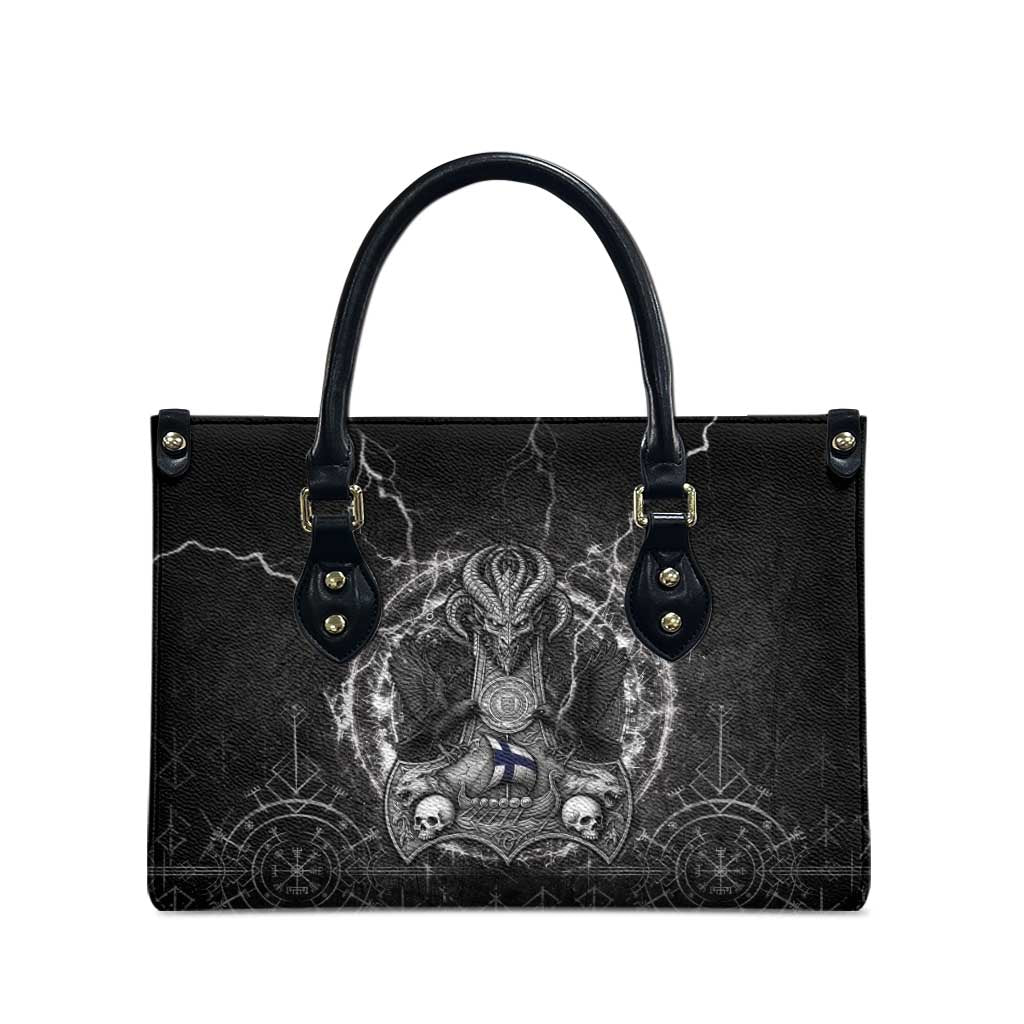 Finland Viking Leather Bag Odin's Raven Legacy - Wonder Print Shop