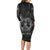 Personalized Finland Viking Long Sleeve Bodycon Dress Odin's Raven Legacy - Wonder Print Shop